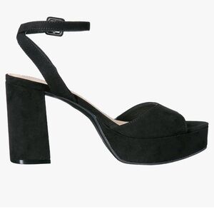 Chinese laundry Teresa suede platform heel worn once